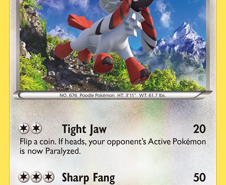 Furfrou Pokemon Kaart