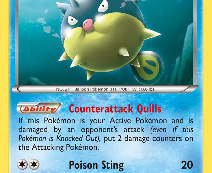 Qwilfish Pokemon Kaart