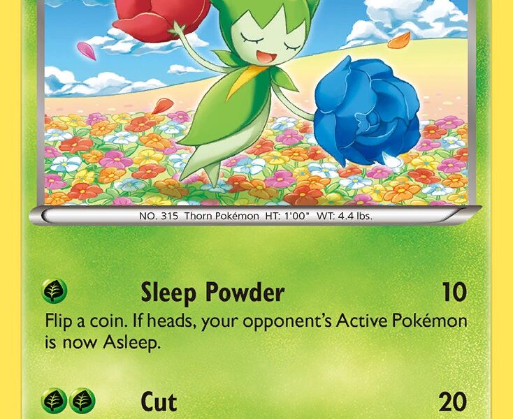 Roselia Pokemon Kaart