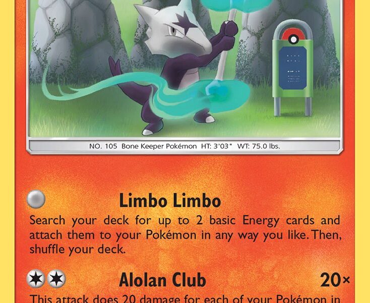 Alolan Marowak Pokemon Kaart