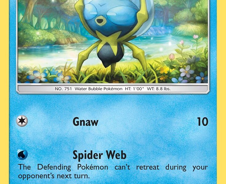 Dewpider Pokemon Kaart
