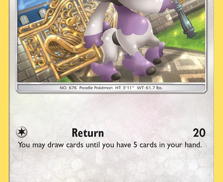 Furfrou Pokemon Kaart