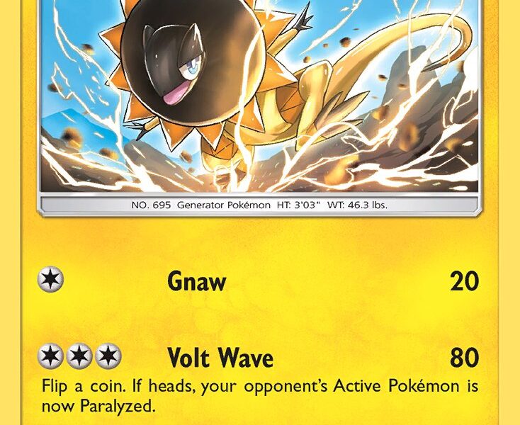 Heliolisk Pokemon Kaart