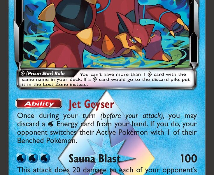 Volcanion p Pokemon Kaart