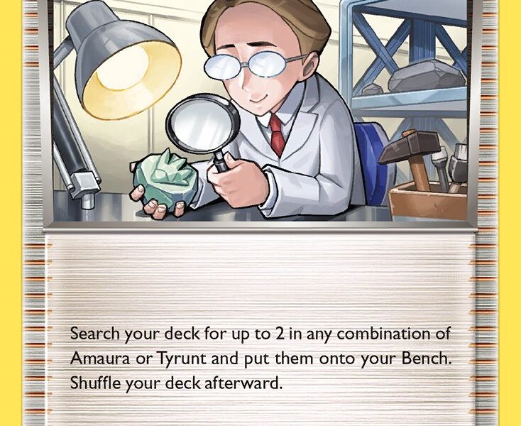 Fossil Researcher Pokemon Kaart