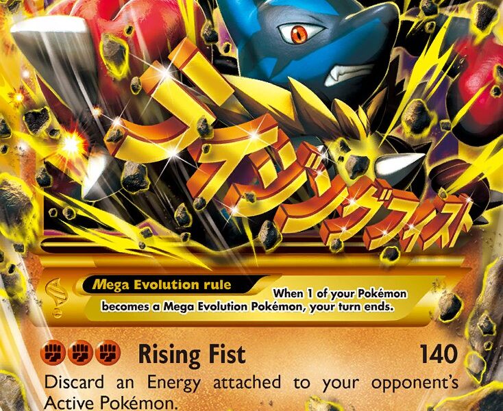 M Lucario-EX Pokemon Kaart