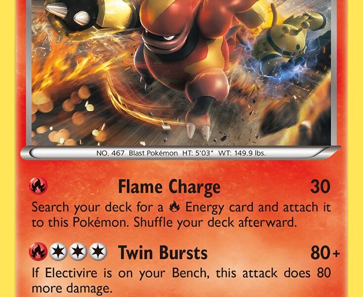 Magmortar Pokemon Kaart