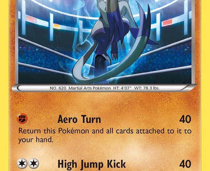 Mienshao Pokemon Kaart