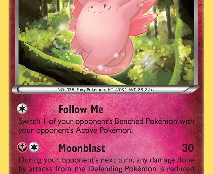 Clefable Pokemon Kaart