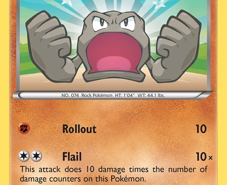 Geodude Pokemon Kaart