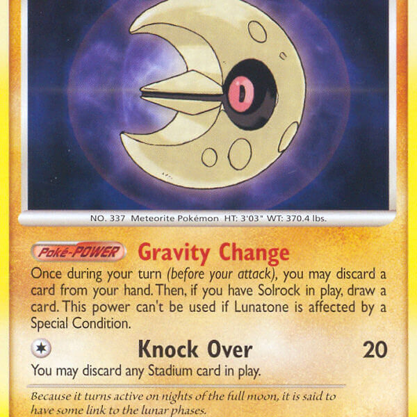 Lunatone Pokemon Kaart