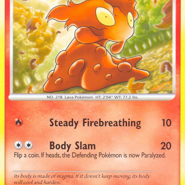 Slugma Pokemon Kaart