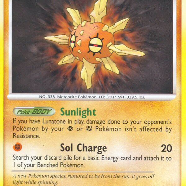 Solrock Pokemon Kaart