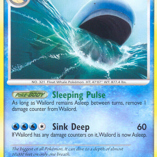 Wailord Pokemon Kaart