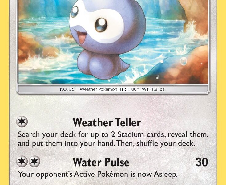 Castform Pokemon Kaart