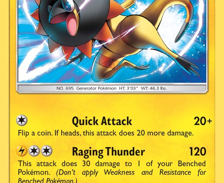 Heliolisk Pokemon Kaart