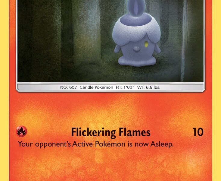 Litwick Pokemon Kaart