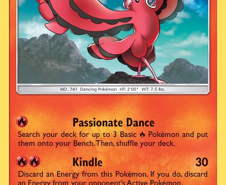 Oricorio Pokemon Kaart