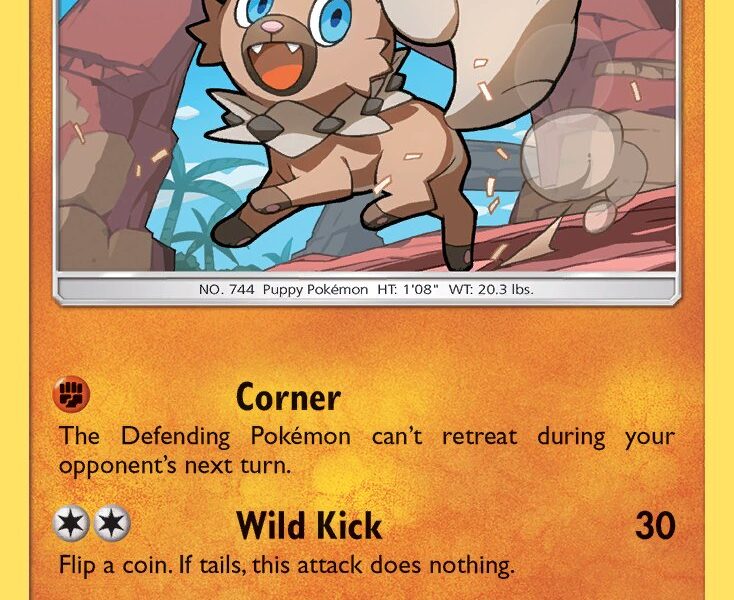 Rockruff Pokemon Kaart