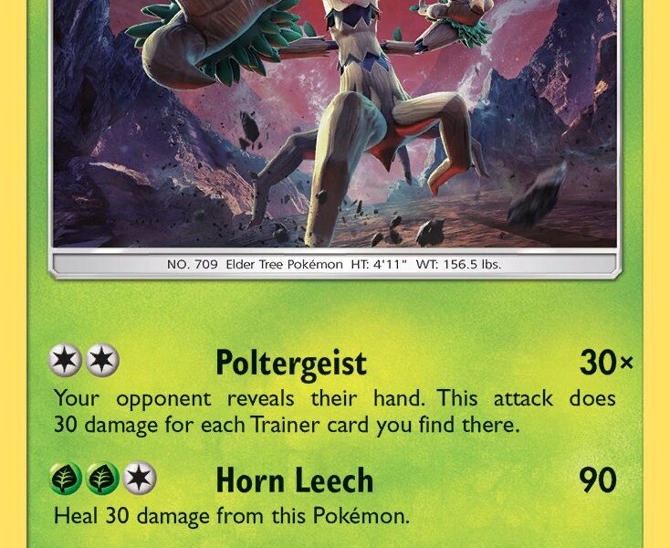 Trevenant Pokemon Kaart
