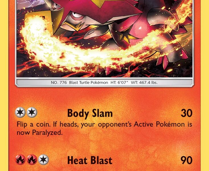 Turtonator Pokemon Kaart