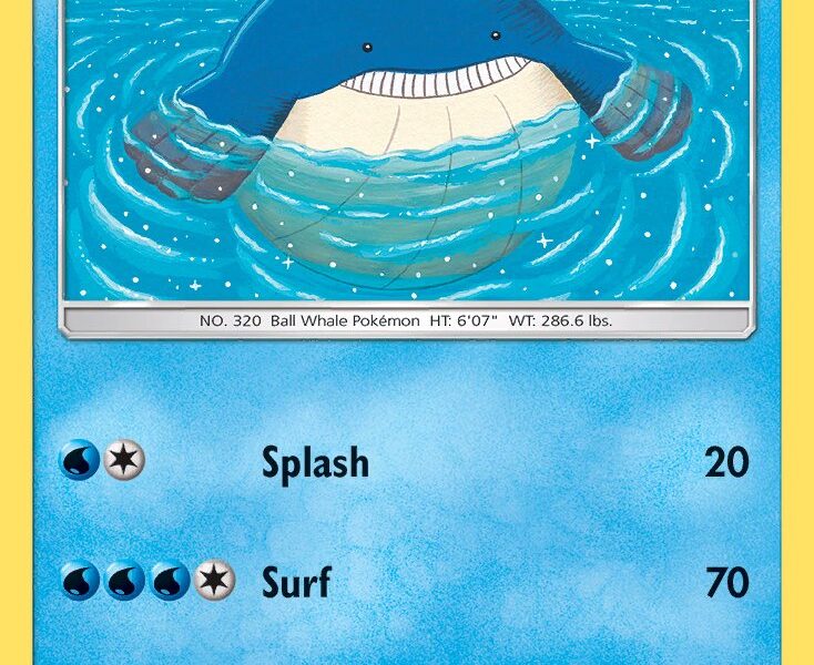 Wailmer Pokemon Kaart