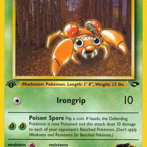 Erika’s Paras Pokemon Kaart