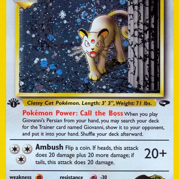 Giovanni’s Persian Pokemon Kaart