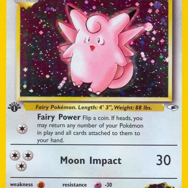 Erika’s Clefable Pokemon Kaart