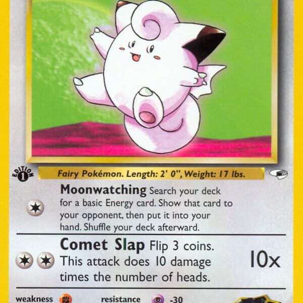 Erika’s Clefairy Pokemon Kaart