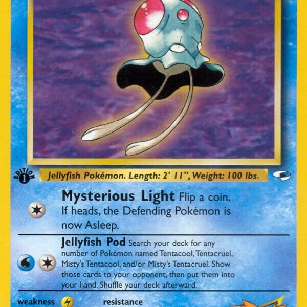 Misty’s Tentacool Pokemon Kaart