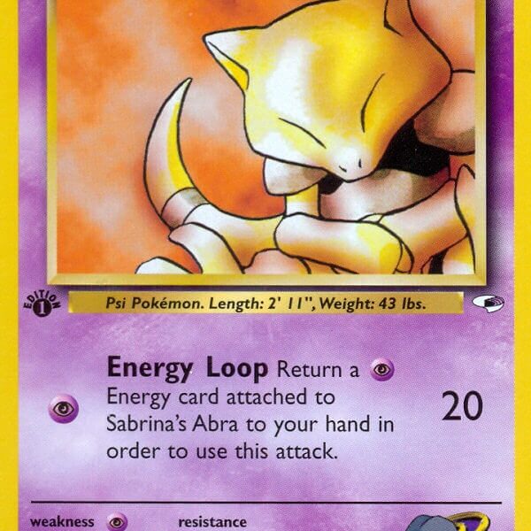 Sabrina’s Abra Pokemon Kaart