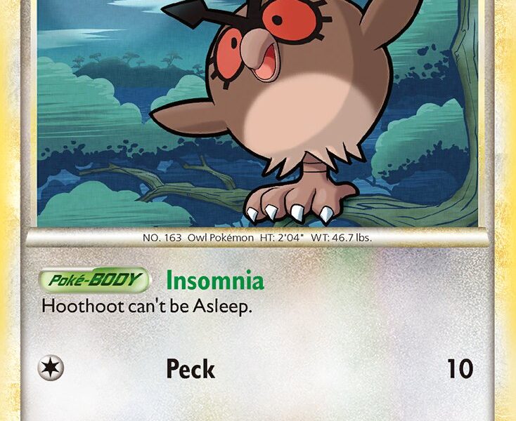 Hoothoot Pokemon Kaart