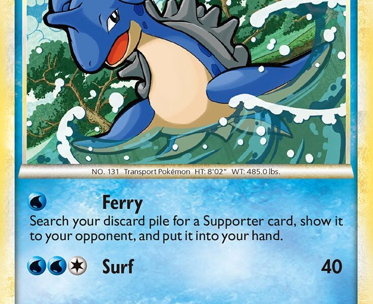 Lapras Pokemon Kaart