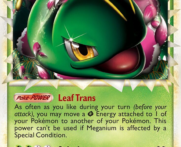 Meganium Pokemon Kaart