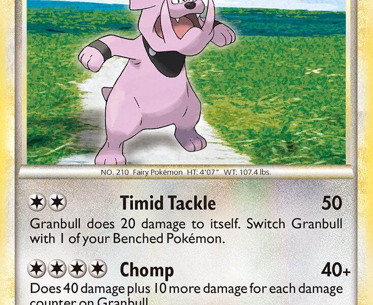 Granbull Pokemon Kaart