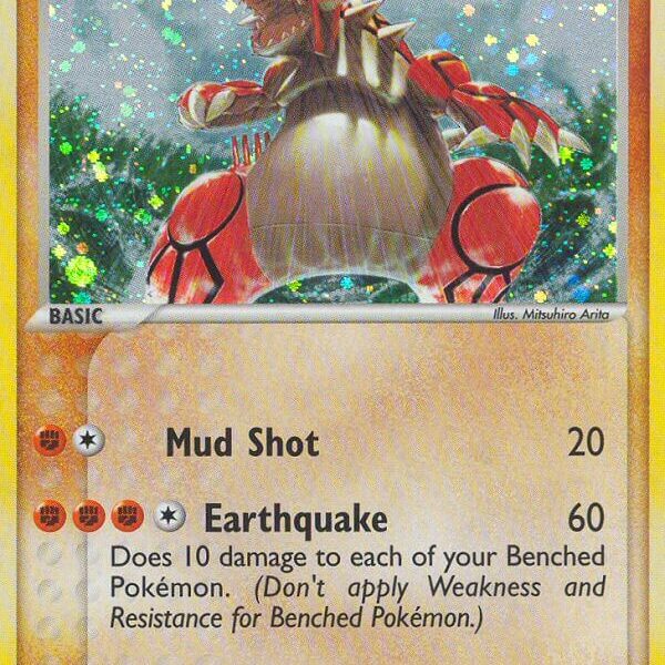 Groudon Pokemon Kaart