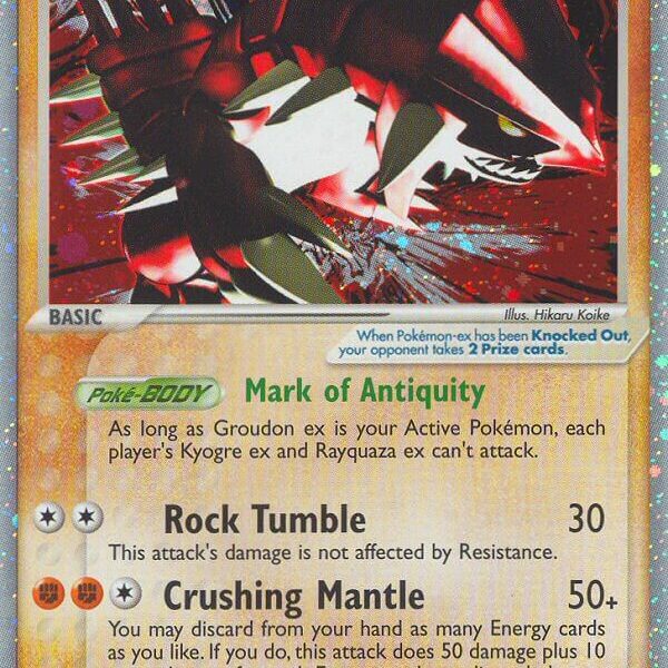 Groudon ex Pokemon Kaart