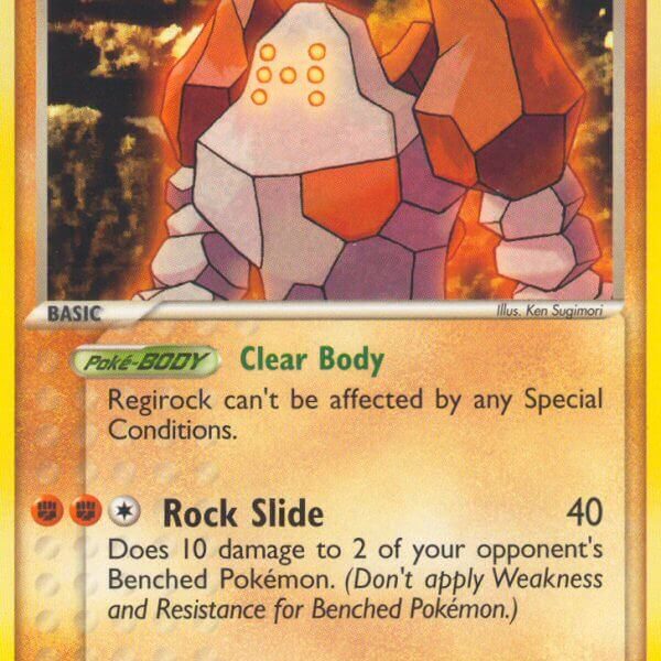 Regirock Pokemon Kaart