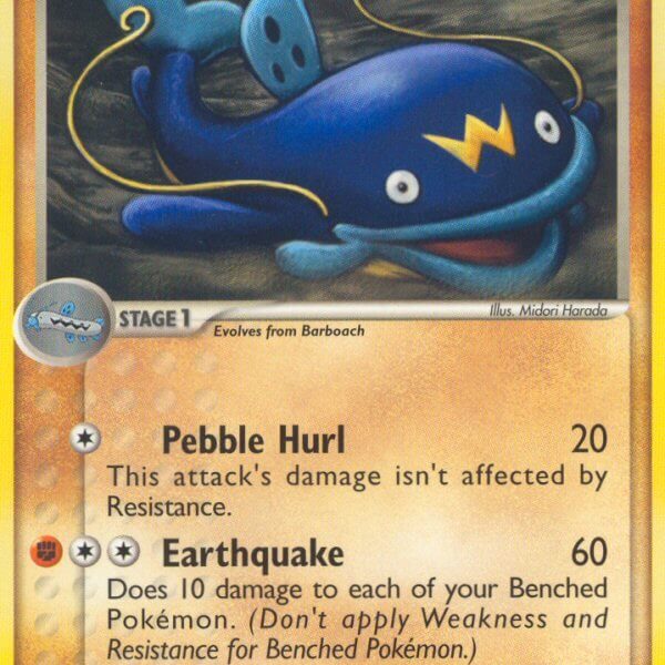 Whiscash Pokemon Kaart