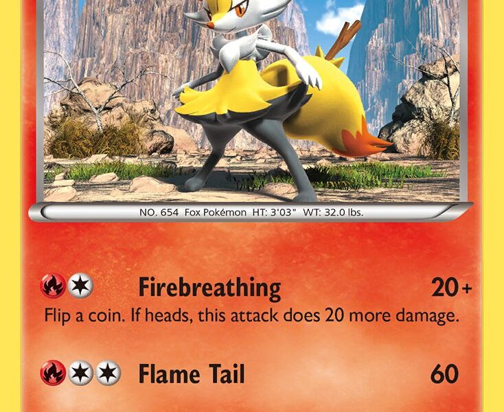 Braixen Pokemon Kaart
