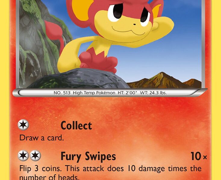 Pansear Pokemon Kaart