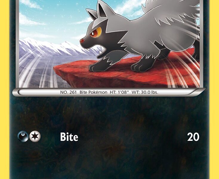Poochyena Pokemon Kaart