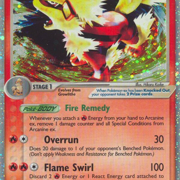 Arcanine ex Pokemon Kaart