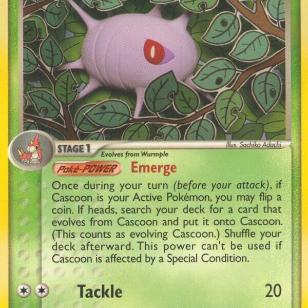 Cascoon Pokemon Kaart