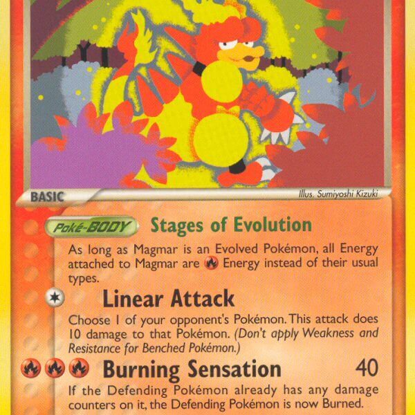Magmar Pokemon Kaart