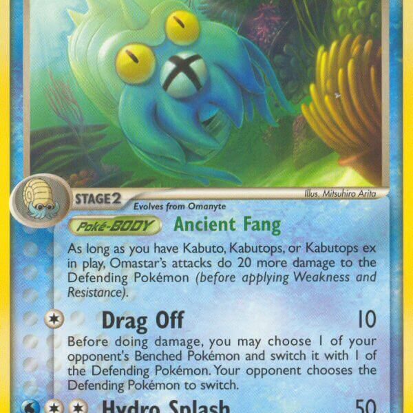 Omastar Pokemon Kaart