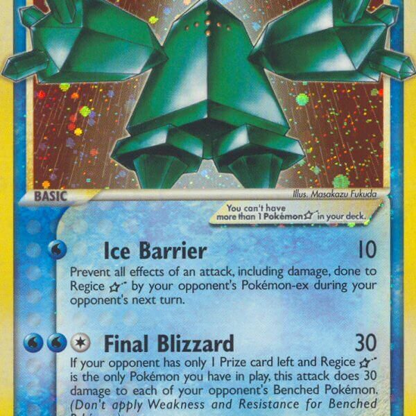 Regice Star Pokemon Kaart