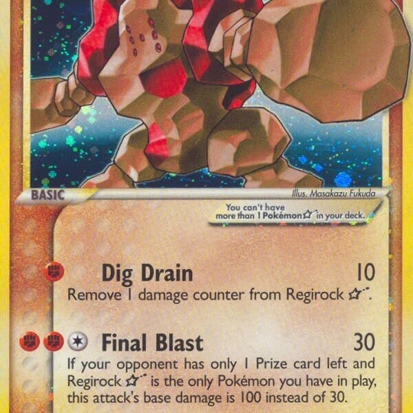 Regirock Star Pokemon Kaart