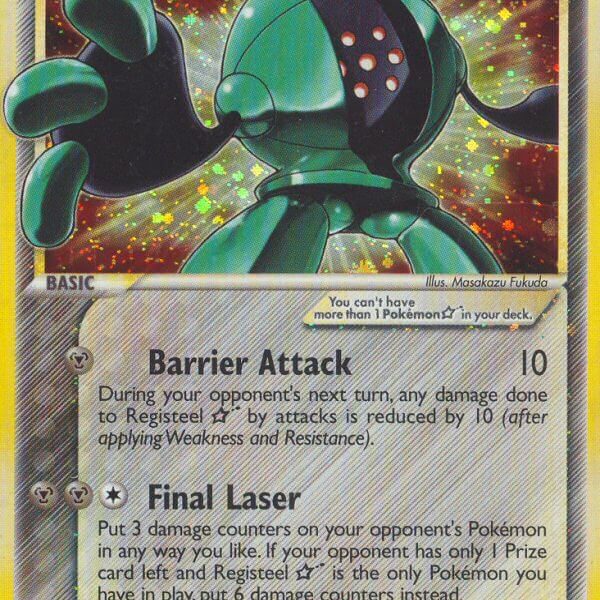 Registeel Star Pokemon Kaart